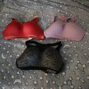 Lot of 3 Victoria Sport Victoria Secret Sports Bras - 34D